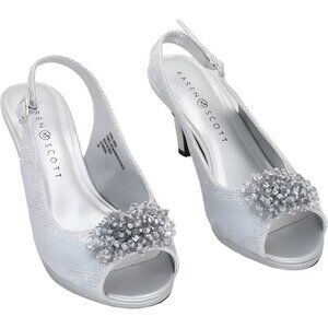 Karen Scott Breena Slingback Peep-Toe Pump with Beaded Accent - Women's US 6 W